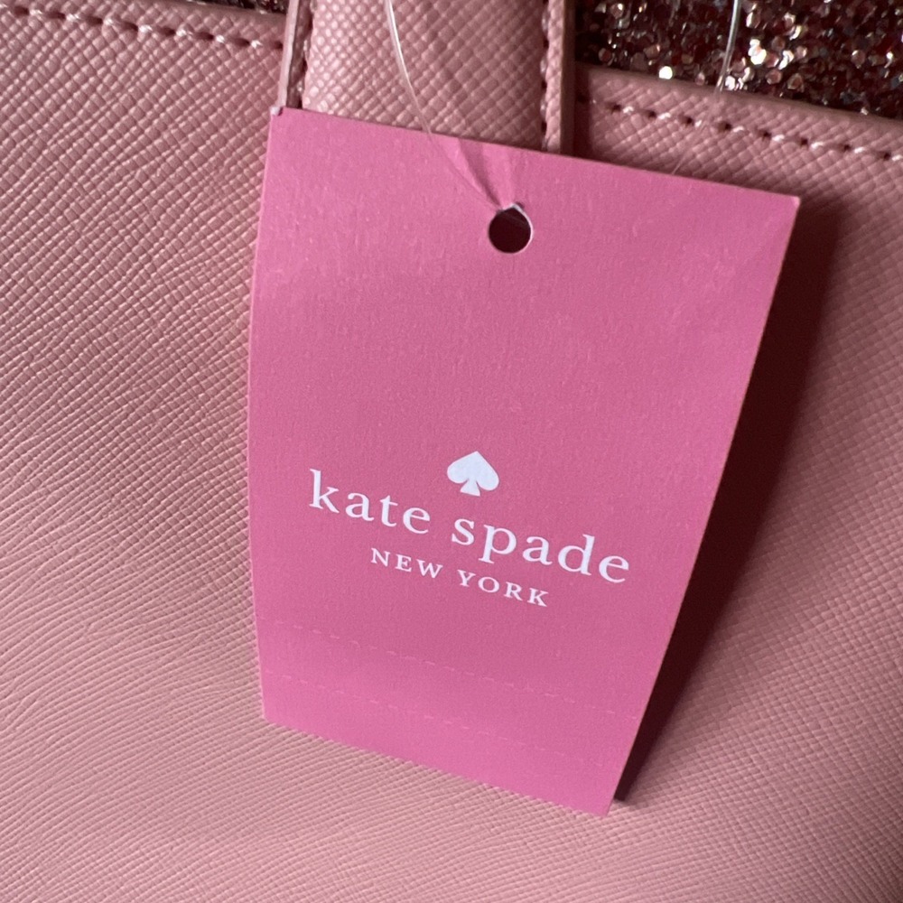 Kate‎ Spade New York Flash Glitter Pink Tote Saffiano K8706 - Picture 9 of 16